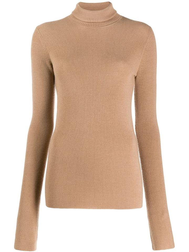 Barbara Bui Roll Neck Jumper - Brown