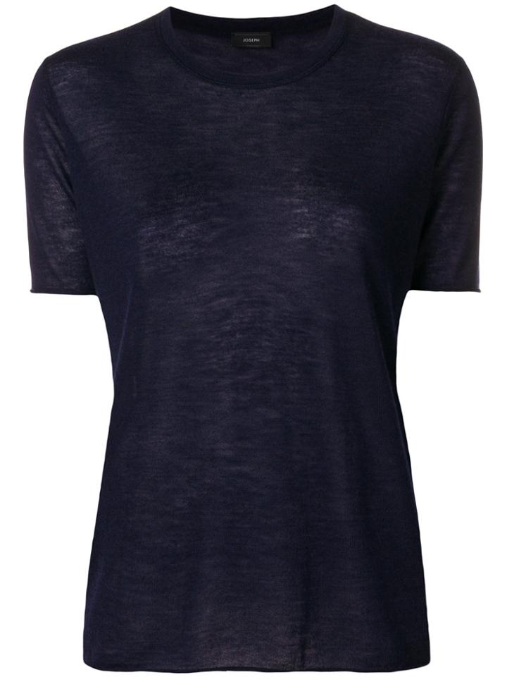 Joseph Cashair Knitted T-shirt - Blue