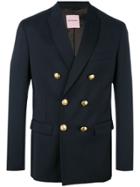 Palm Angels Double Breasted Blazer - Blue