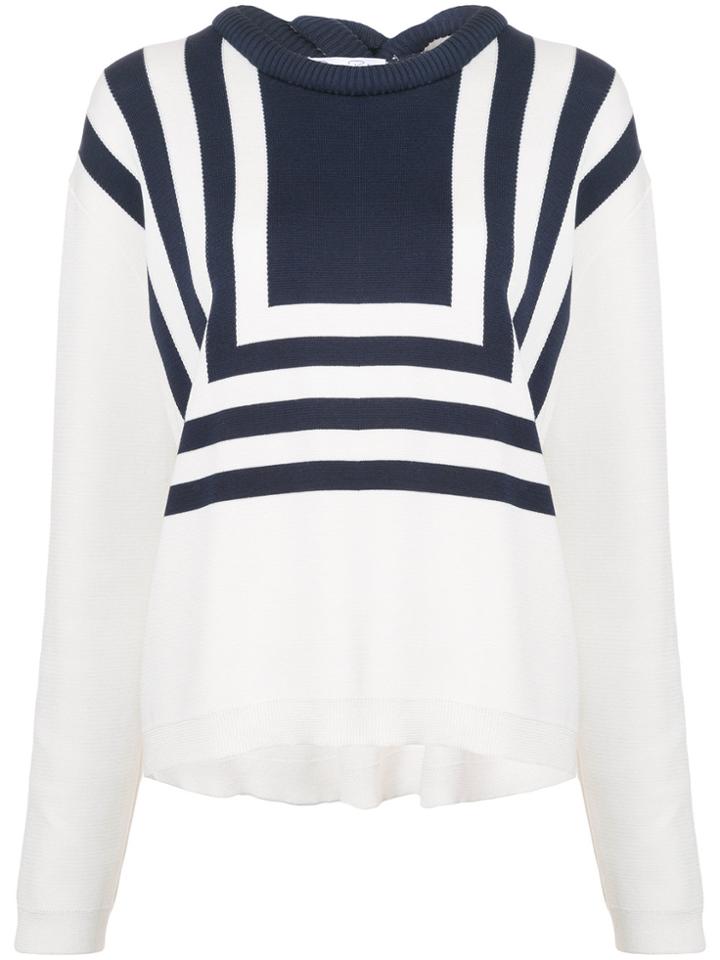 Oscar De La Renta Geometric Sweatshirt - White