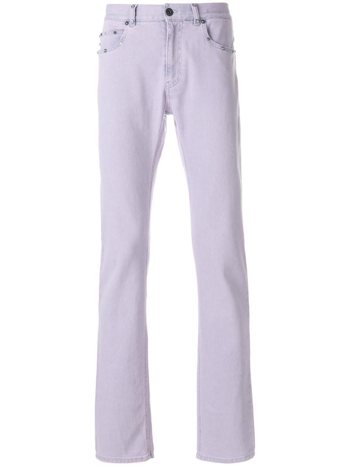 Versace Stud Detail Jeans - Pink & Purple