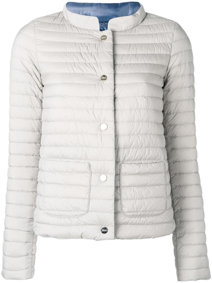 Herno Padded Jacket, Women's, Size: 46, Grey, Polyamide/polyurethane