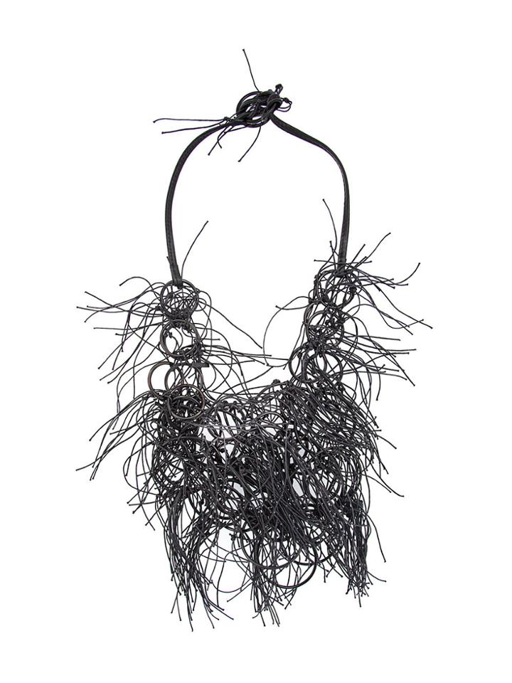 Monies String Necklace - Brown