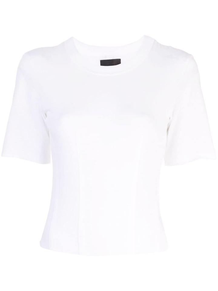 Rta Back Zip Detail T-shirt - White
