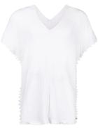 Caravana Sleeeveless V-neck Top - White