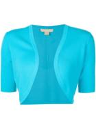 Michael Kors Collection Shortsleeved Bolero - Blue