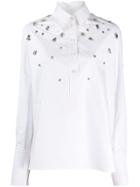Christopher Kane Crystal Gem Shirt - White