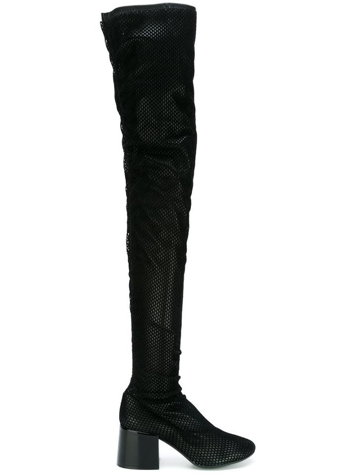 Mm6 Maison Margiela Fish Net Covered Boots
