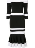 Jonathan Simkhai Off-shoulders Fitted Dress, Women's, Size: Xs, Black, Polyester/spandex/elastane