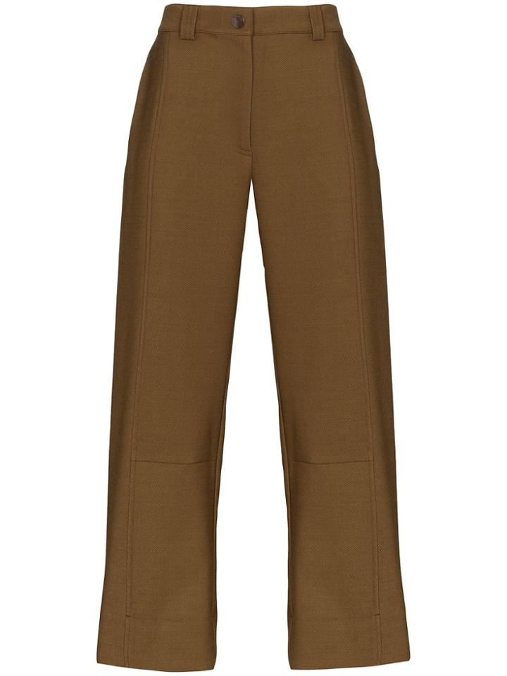 See By Chloé Wide Leg Panelled Trousers - Brown