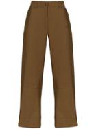 See By Chloé Wide Leg Panelled Trousers - Brown