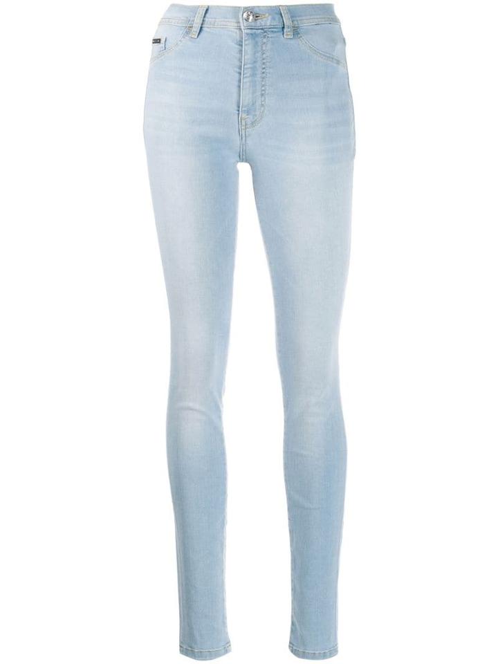 Philipp Plein High Waist Original Jeggings - Blue