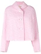 Marni Quilted Cropped Jacket - Pink & Purple