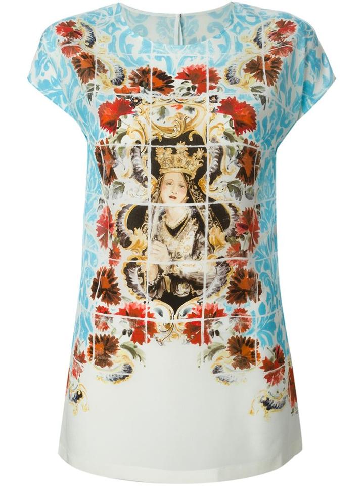 Dolce & Gabbana 'majolica' Print T-shirt