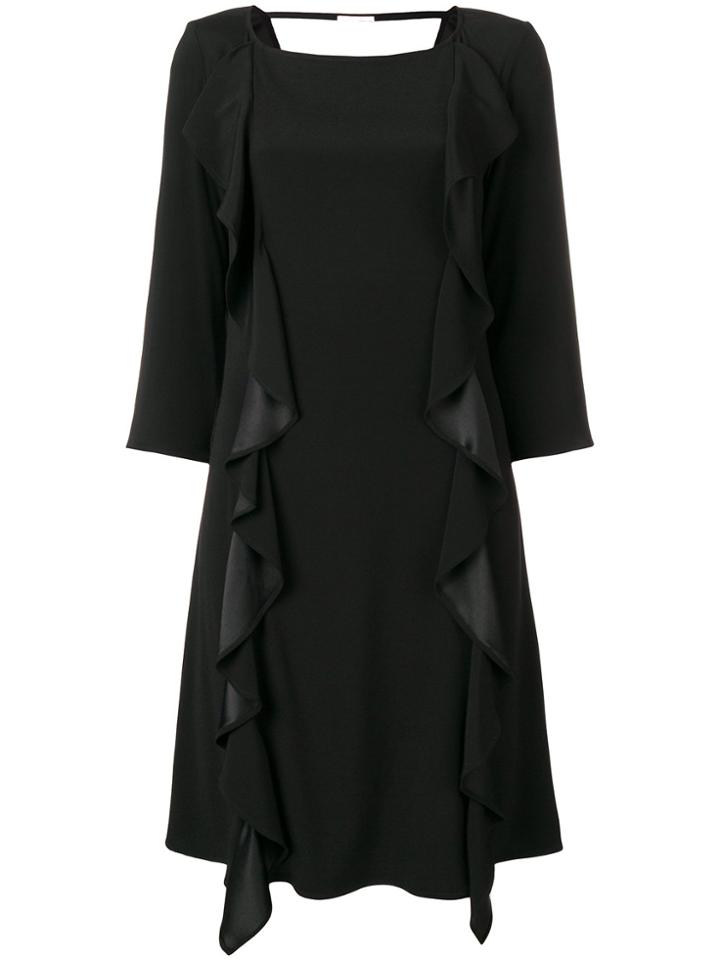 Liu Jo Ruffled Midi Dress - Black