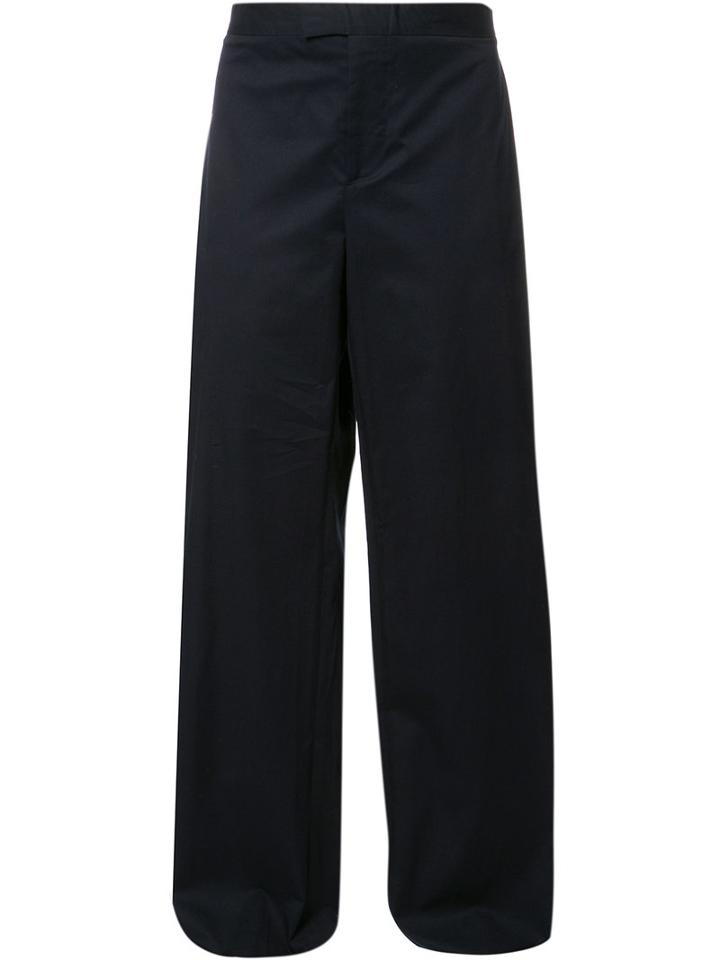 Ports 1961 - Wide Leg Trousers - Men - Cotton/spandex/elastane - 48, Black, Cotton/spandex/elastane