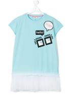 Fendi Kids - Monster Print T-shirt - Kids - Cotton/polyamide/spandex/elastane - 14 Yrs, Blue