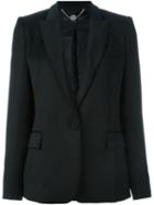 Stella Mccartney - 'ingrid' Classic Jacket - Women - Silk/cupro/wool - 44, Black, Silk/cupro/wool