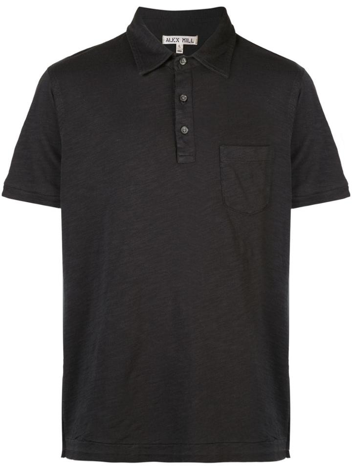 Alex Mill Rugby Polo Shirt - Black