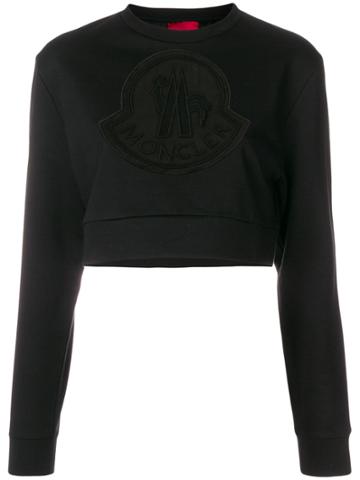 Moncler Gamme Rouge Sheer Logo Patch Sweatshirt - Black