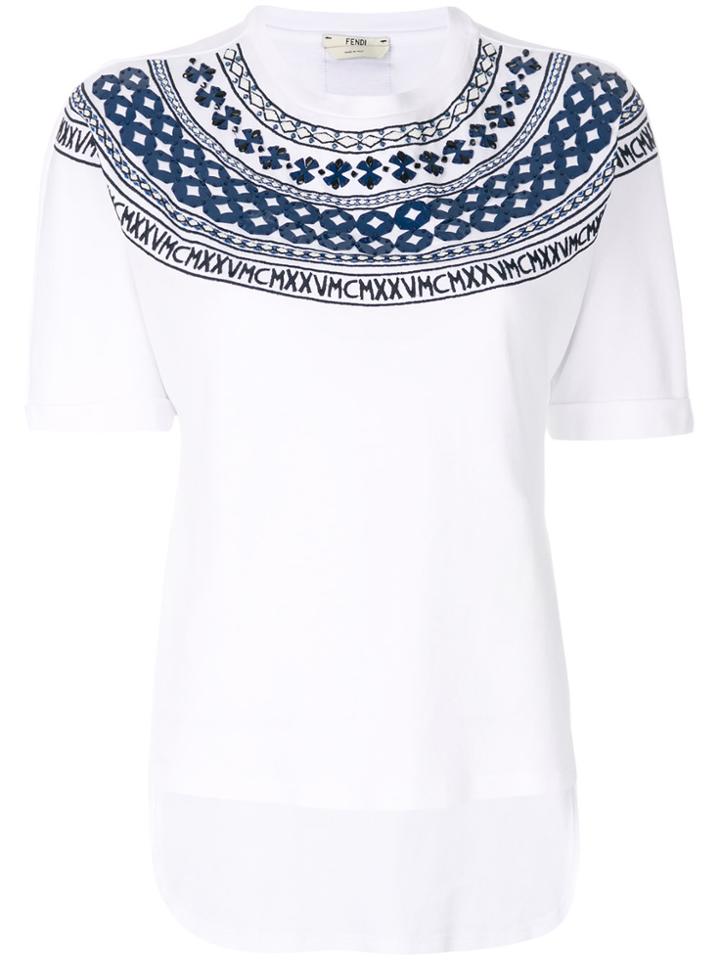 Fendi Mini-maxi T-shirt - White