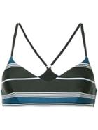 The Upside Stripped Compression Bra - Black
