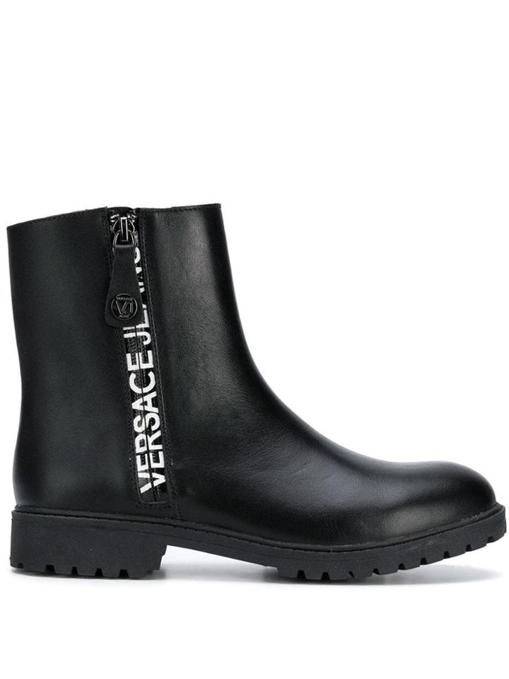 Versace Jeans Couture Branded Ankle Boots - Black