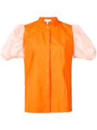 Delpozo Puff Sleeves Shirt - Yellow & Orange