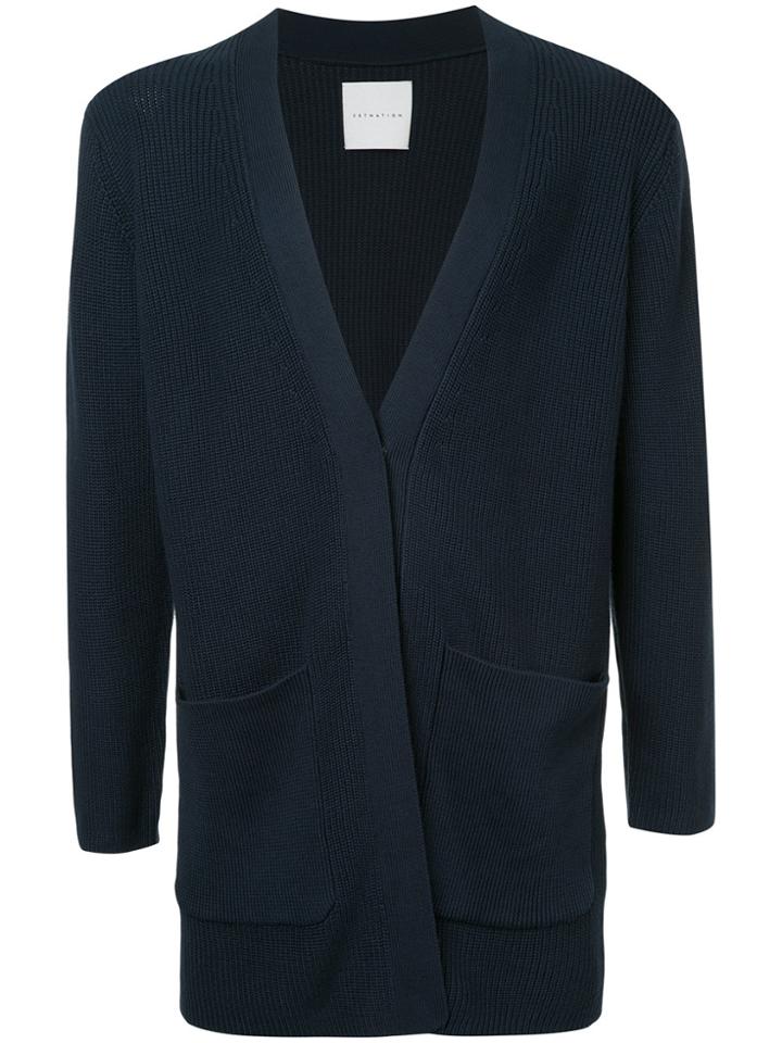 Estnation Classic Knitted Cardigan - Blue