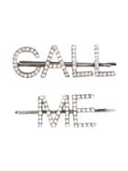Saint Laurent Call Me Barrette - Silver