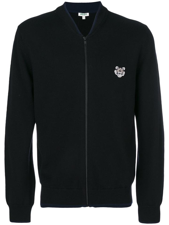 Kenzo - Mini Tiger Zipped Cardigan - Men - Wool - L, Black, Wool