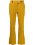 Quelle2 Corduroy Flared Trousers - Yellow