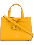 Tassels Applique Shoulder Bag - Women - Leather/polyurethane - One Size, Yellow/orange, Leather/polyurethane, Kate Spade