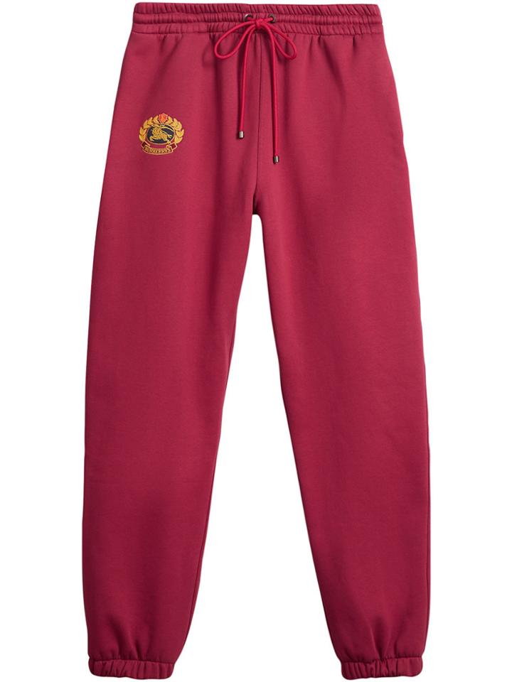 Burberry Embroidered Logo Jersey Sweatpants