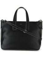 Dkny - Contrast Trim Tote - Women - Leather - One Size, Women's, Black, Leather
