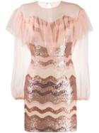 Three Floor Daydreaming Sequinned Mini Dress - Pink