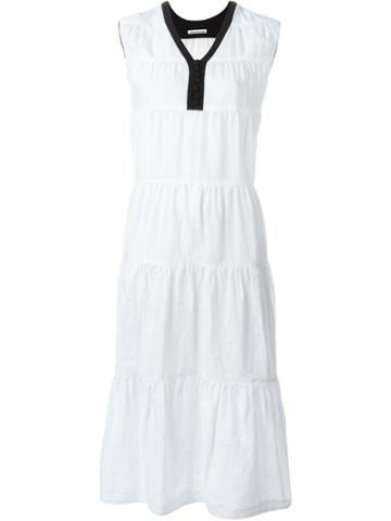 Minä Perhonen Gathered Dress - White