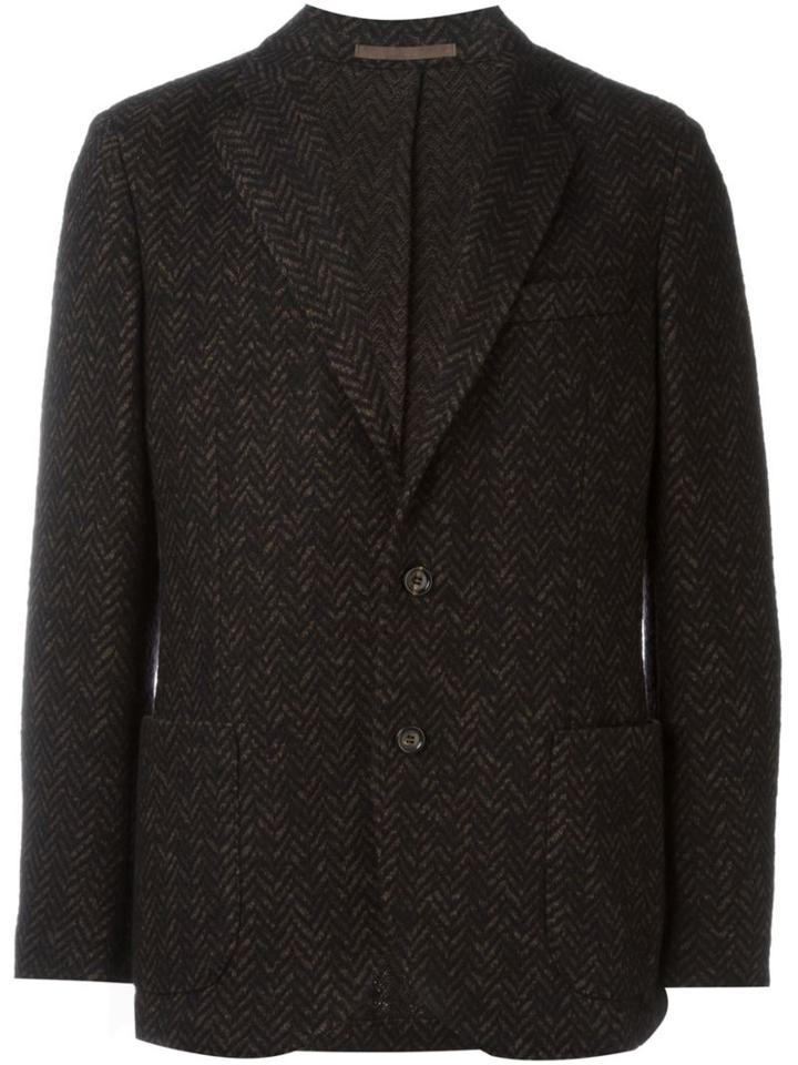 Eleventy Patch Pocket Blazer, Men's, Size: 48, Brown, Cotton/polyamide/acetate/wool