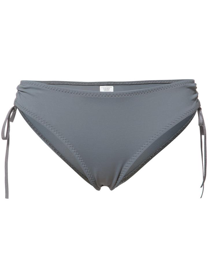 Malia Mills Gathered Sides Bikini Bottom, Women's, Size: 14, Grey, Nylon/spandex/elastane