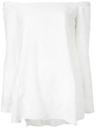 Rebecca Vallance Off-the-shoulder Top, Women's, Size: 12, White, Rayon