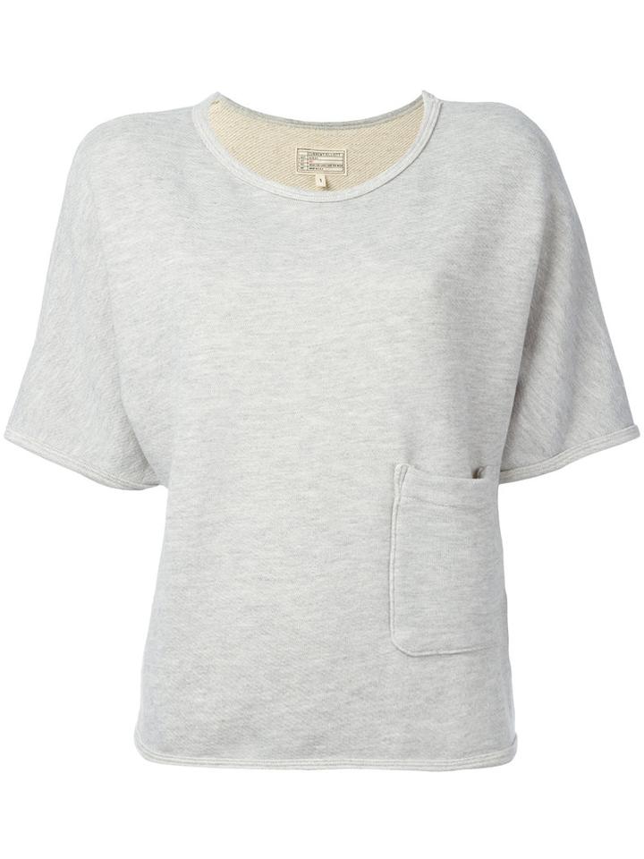 Current/elliott - Shortsleeved Sweatshirt - Women - Cotton/polyester/viscose - 1, Women's, Grey, Cotton/polyester/viscose