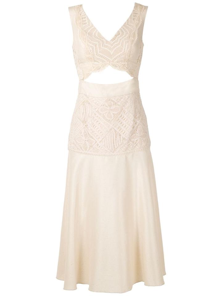 Martha Medeiros Jana Chine Midi Dress - Neutrals