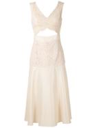 Martha Medeiros Jana Chine Midi Dress - Neutrals