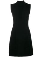 Versace Jeans Sleeveless Textured Dress - Black