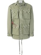 Faith Connexion Distressed Detail Jacket - Green