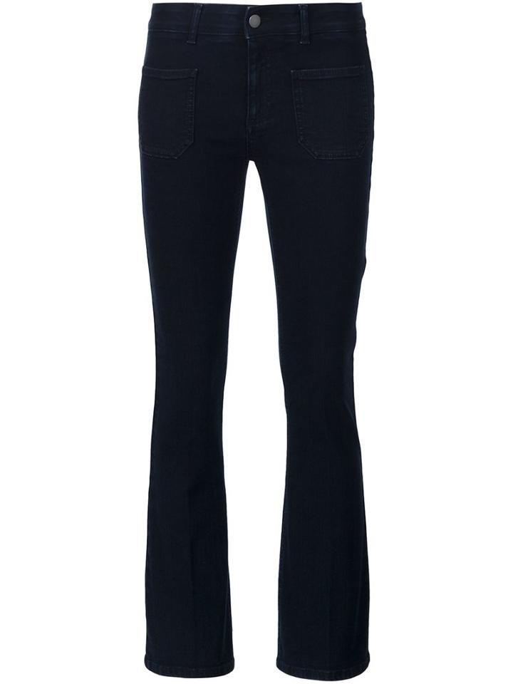 Stella Mccartney Bootcut Jeans, Women's, Size: 32, Blue, Cotton/polyester/spandex/elastane