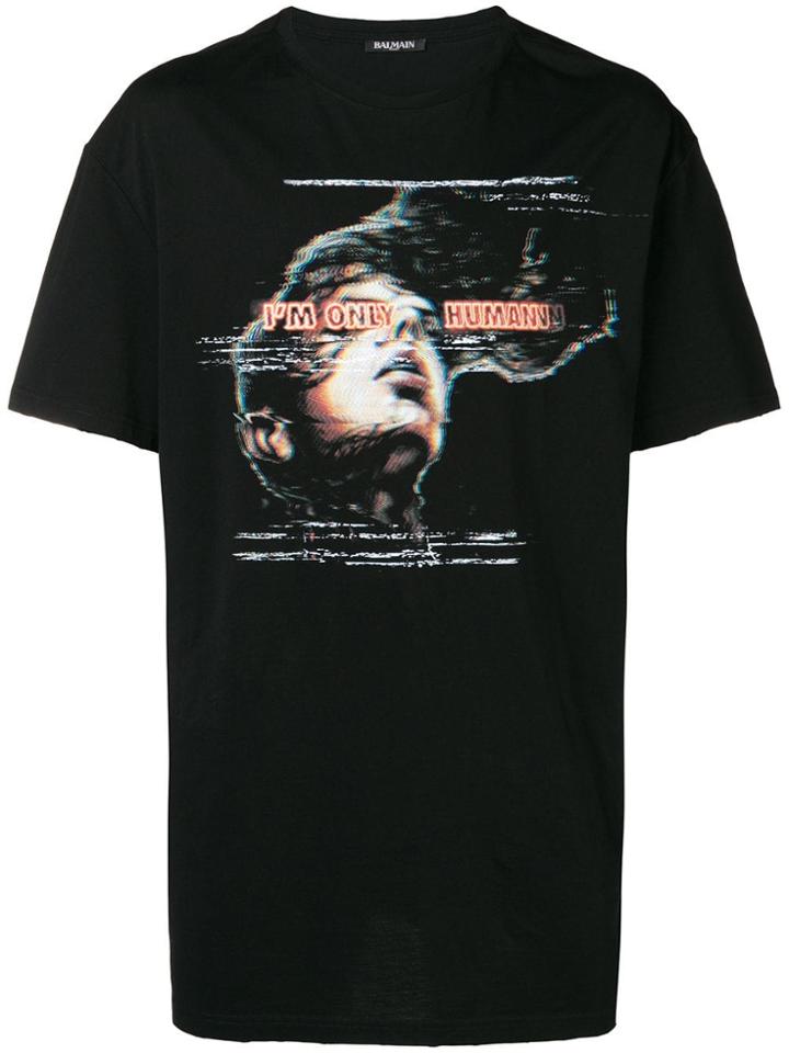 Balmain 'i'm Only Human' T-shirt - Black