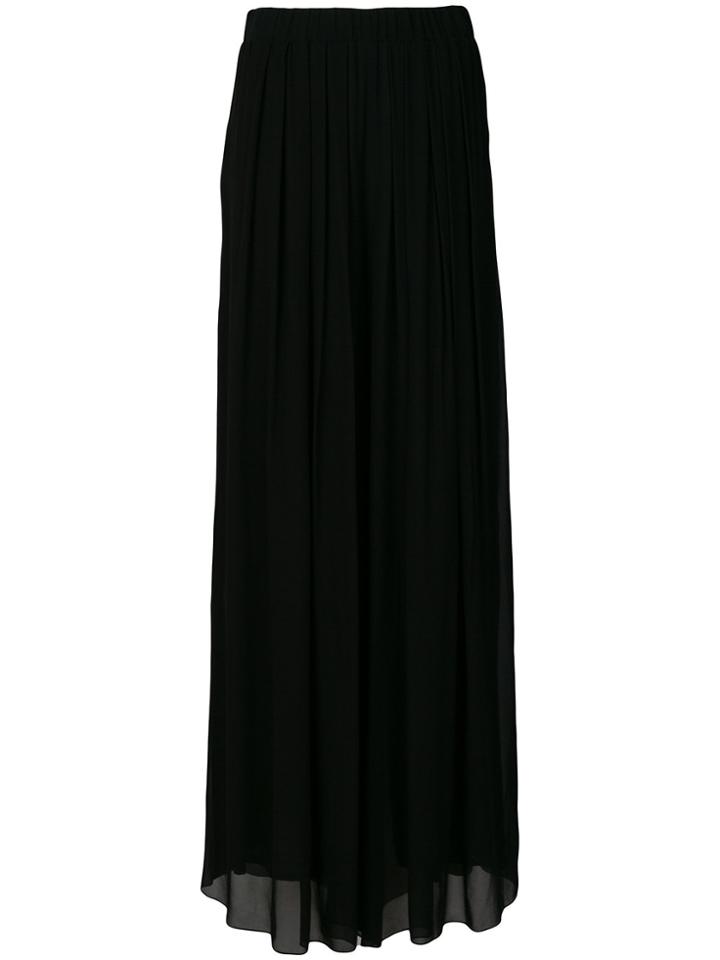Pierantoniogaspari Wide Leg Pleated Trousers - Black