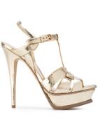 Saint Laurent Classic Tribute 105 Sandals - Yellow & Orange