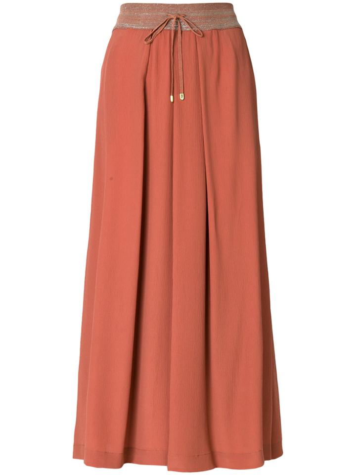 Lorena Antoniazzi Cropped Palazzo Trousers - Yellow & Orange